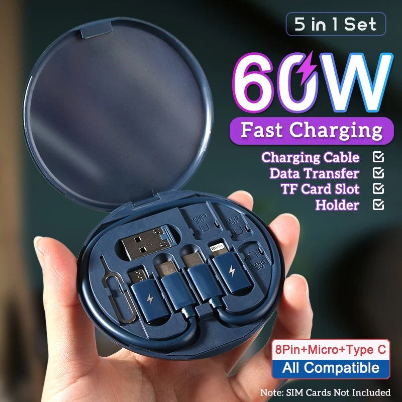 Kit de Carga 5 en 1 para Iphone / Android