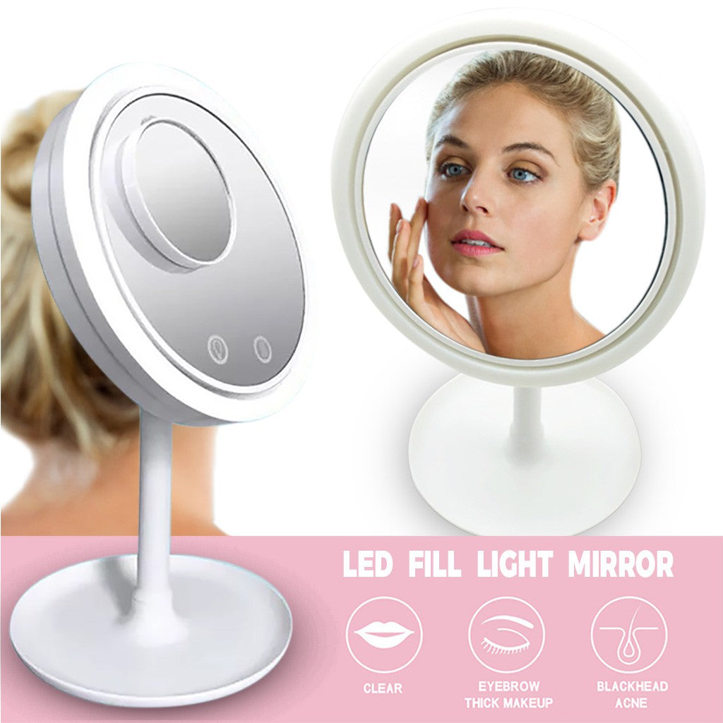 Espejo LED con Aumento y Ventilador