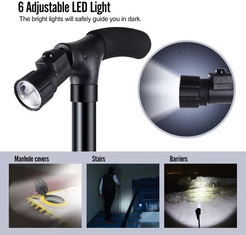 Bastón Plegable con Luz LED