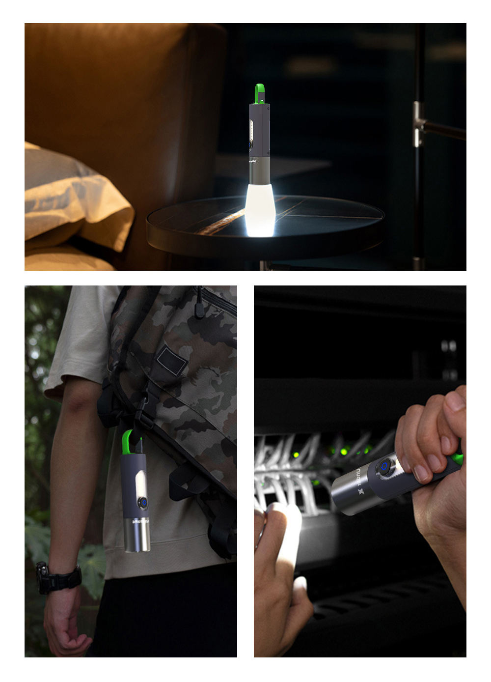 Linterna LED Portátil y Recargable